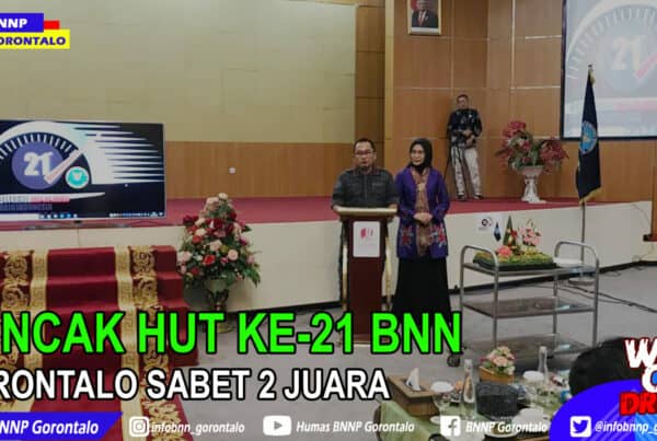 Puncak HUT Ke-21 BNN, Gorontalo Sabet 2 Juara