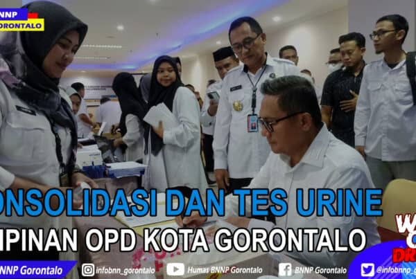 Konsolidasi dan Tes Urine Pimpinan OPD Kota Gorontalo