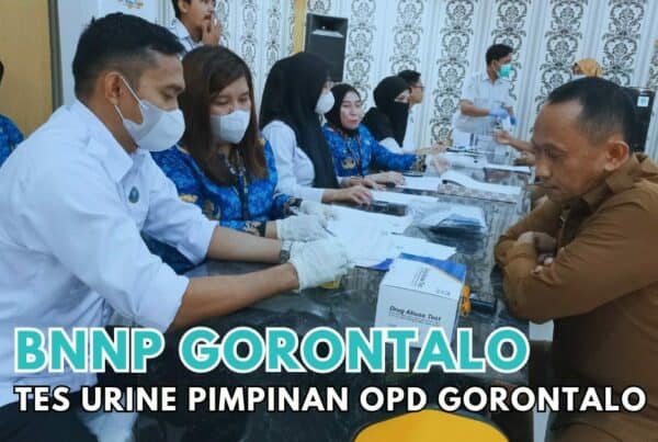 BNNP Gorontalo Tes Urine Pimpinan OPD Gorontalo