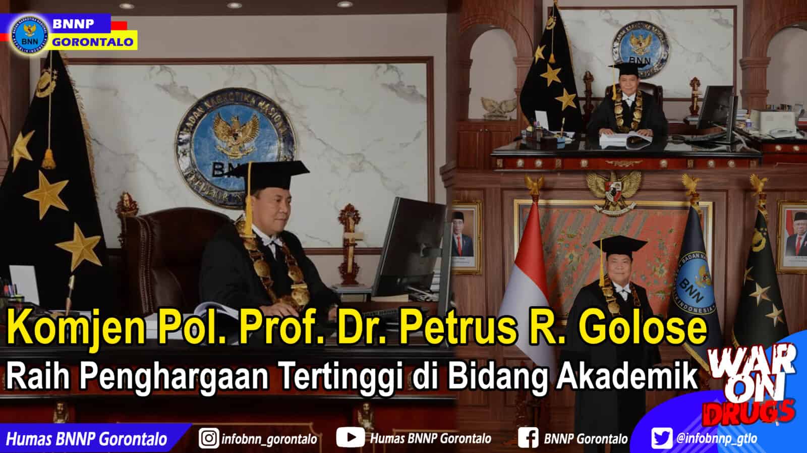 Komjen Pol. Prof. Dr. Petrus R. Golose Raih Penghargaan Tertinggi di Bidang Akademik Komjen Pol. Prof. Dr. Petrus R. Golose Raih Penghargaan Tertinggi di Bidang Akademik