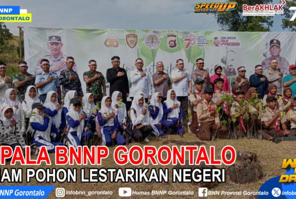Kepala BNNP Gorontalo Tanam Pohon Lestarikan Negeri