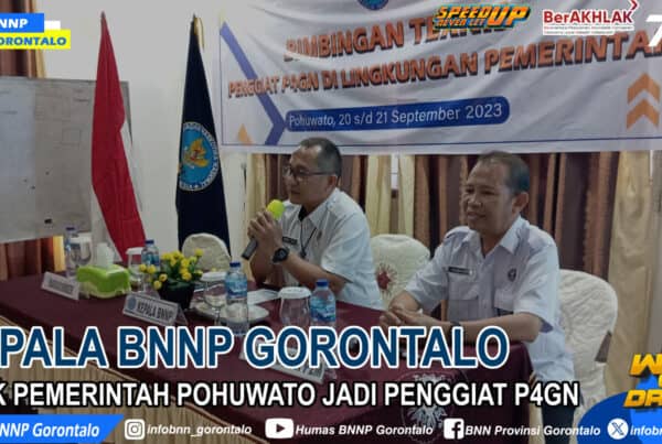 Kepala BNNP Gorontalo Ajak Pemerintah Pohuwato Jadi Penggiat P4GN