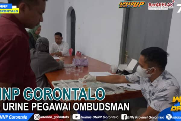 BNNP Gorontalo Tes Urine Ombudsman