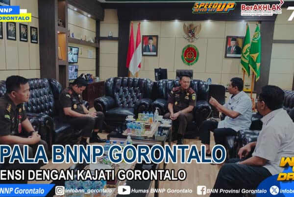 Kepala BNNP Gorontalo Audiensi dengan Kajati Gorontalo