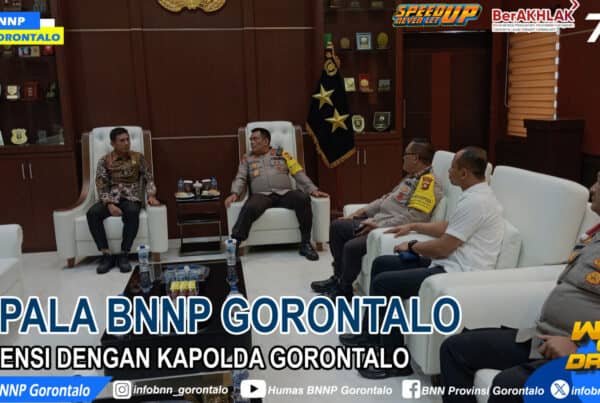 Kepala BNNP Gorontalo Audiensi dengan Kapolda Gorontalo