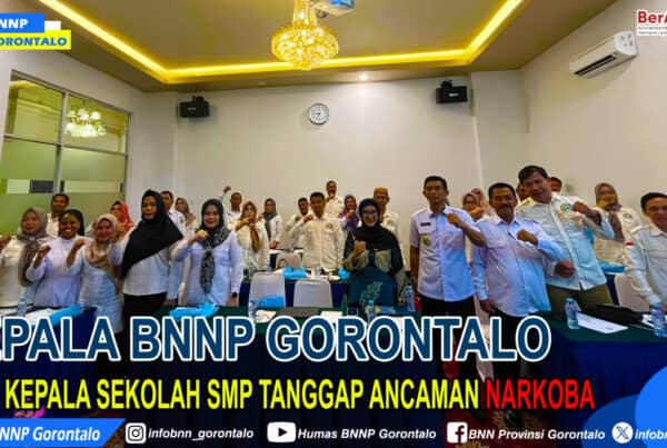 Kepala BNNP Gorontalo Ajak Kepala Sekolah SMP Tanggap Ancaman Narkoba